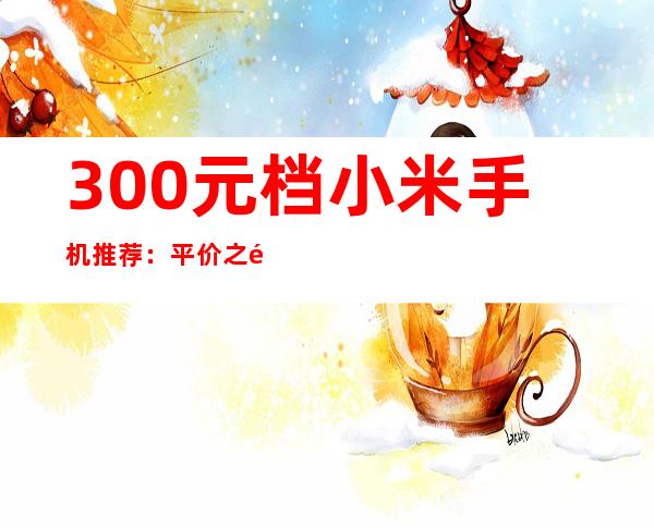 300元档小米手机推荐：平价之选，性价比出众